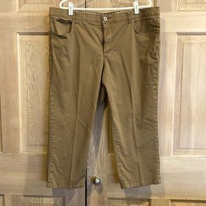 Faded Glory capris, size 20W, light brown